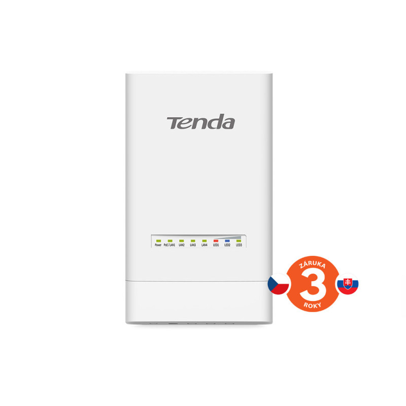Tenda OS3 Outdoor CPE 5 GHz WiFi-AC 867 Mbps, 4x LAN, 12 dBi, IP65, pasívna PoE výhybka + adaptér
