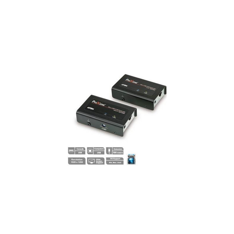 ATEN Extender PC-konzola na 100m USB až 1920x1200