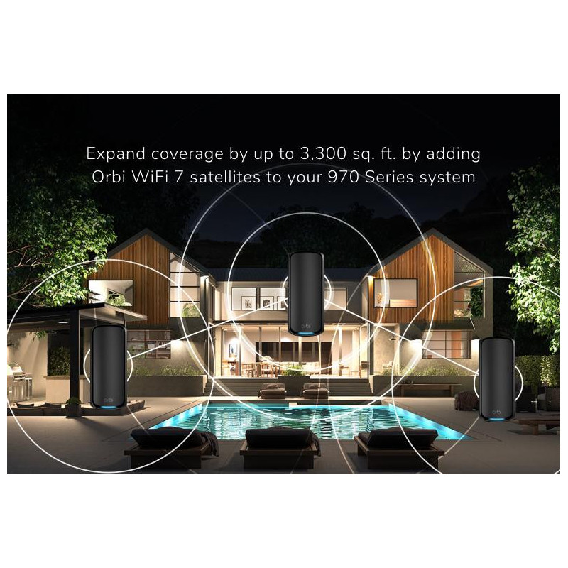 NETGEAR ORBI9 QB WIFI7 BLK SATELLITE