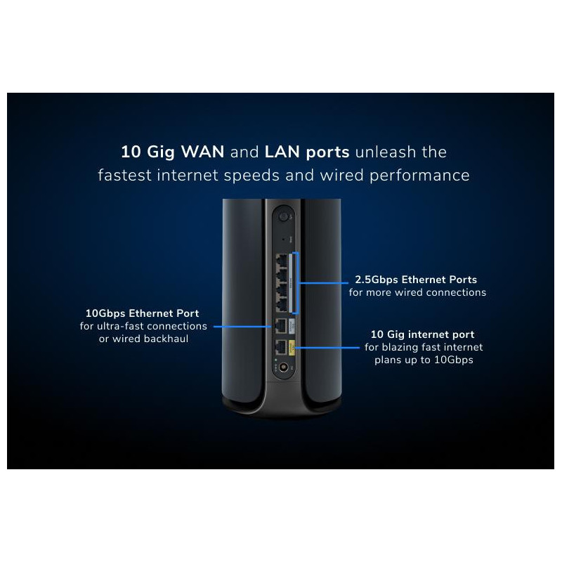 NETGEAR ORBI9 QB WIFI7 2P 1Y ARMOR BLK BNDL