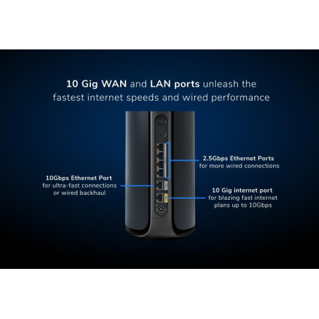 NETGEAR ORBI9 QB WIFI7 2P 1Y ARMOR BLK BNDL