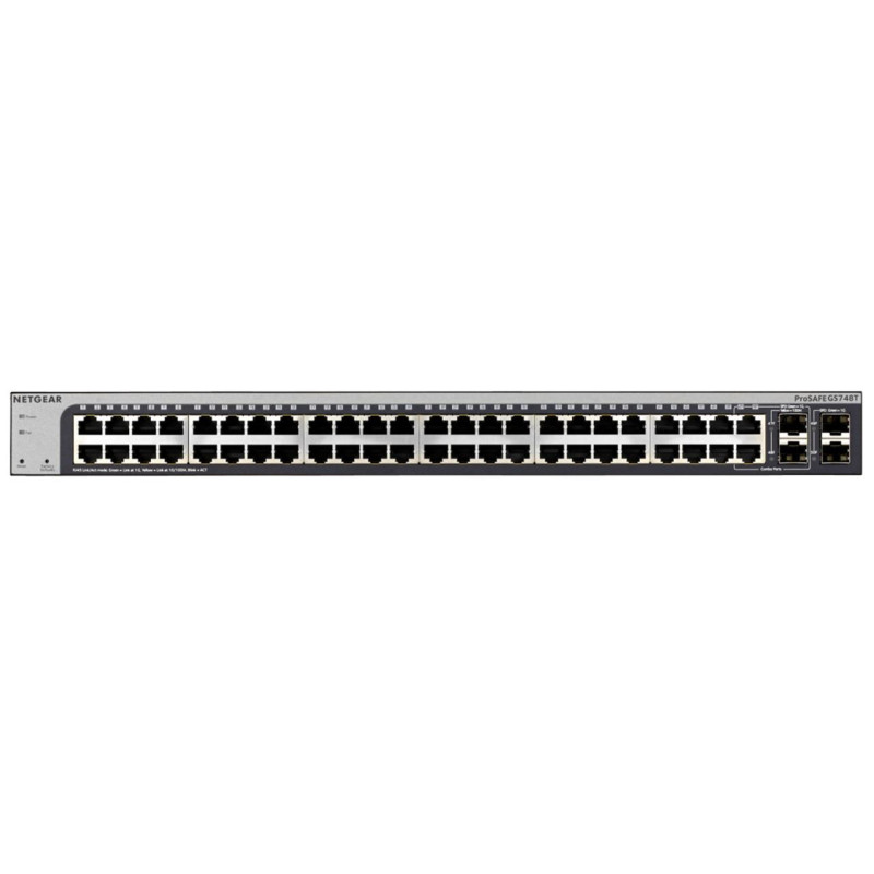 NETGEAR ProSAFE® 48-Port Gigabit Smart Switch, GS748T