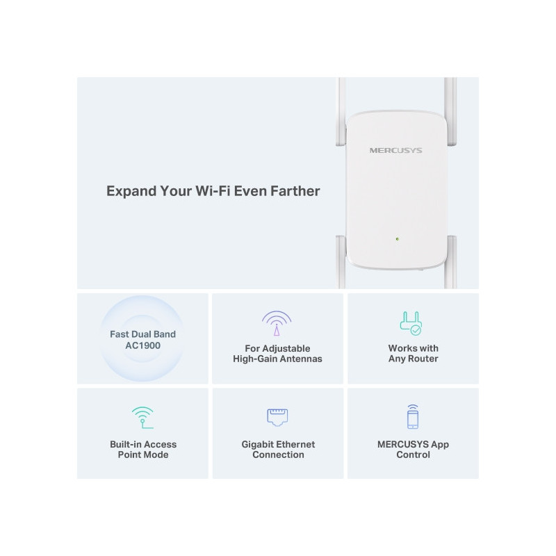 Mercusys ME50G AC1900 Wi-Fi Range Extender