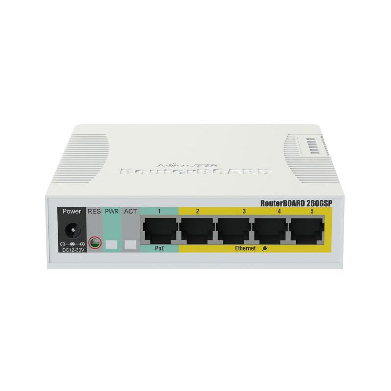 Mikrotik Cloud Smart Switch CSS106-1G-4P-1S (RB260GSP), 5x 1G, 1x SFP, PoE switch