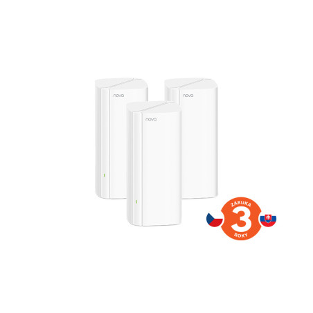 Tenda Nova EX12 (3-pack) WiFi6 AX3000 Mesh Gigabit systém, 9xGLAN/GWAN, WPA3, VPN, SMART CZ aplikácie