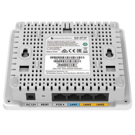 Grandstream GWN7604 prístupový bod, Wi-Fi 6 AX3000, 3Gb/s, MU-MIMO, POE+, 256 klientov