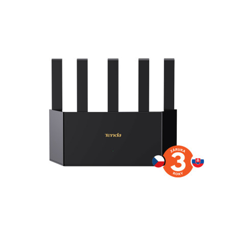 Tenda TX2L Pro AX1500 WiFi 6 Mesh Router, 1x GWAN, 3x GLAN, IPv6, 5x 6dBi anténa, WPA3, CZ App