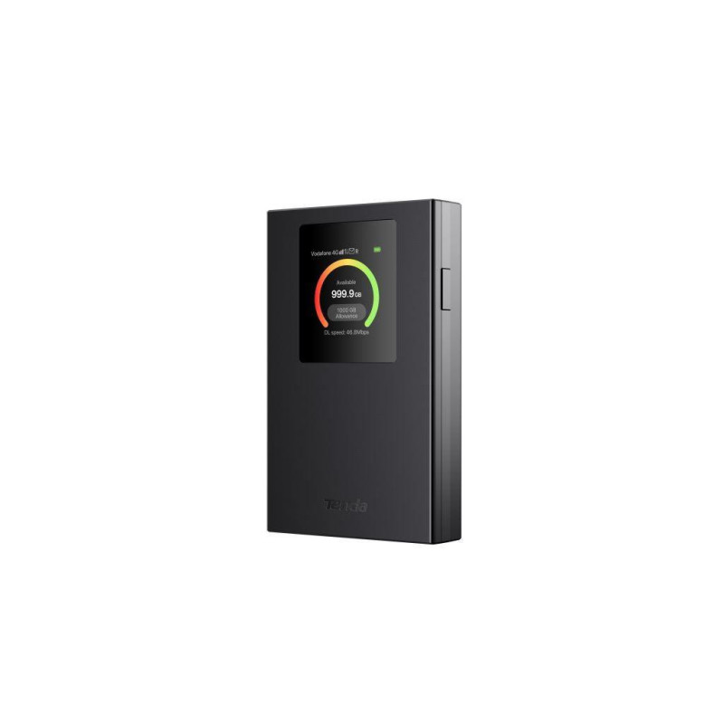 Tenda 4G185v4 4G LTE Mobile AX300 Wi-Fi 6 batérie modem router, LCD, WPA3, USB-C