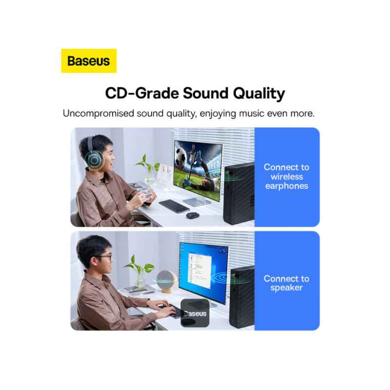 Baseus bezdrôtový bluetooth adaptér BA07 čierny