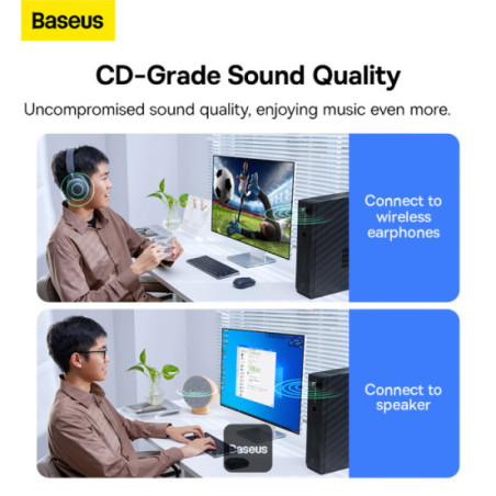 Baseus bezdrôtový bluetooth adaptér BA07 čierny