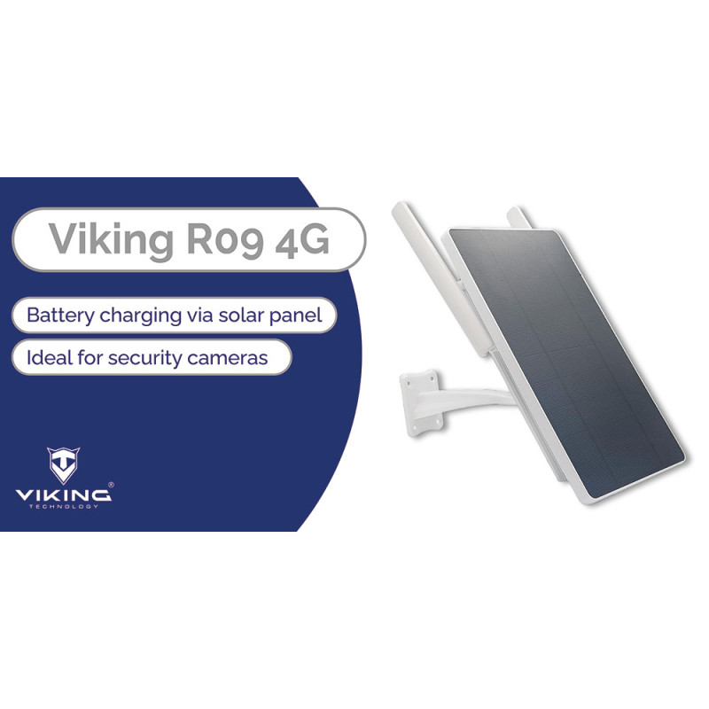 Solárny router Viking R09 4G/solárne napájanie/WiFi až pre 8 zariadení/download - 15Mbps