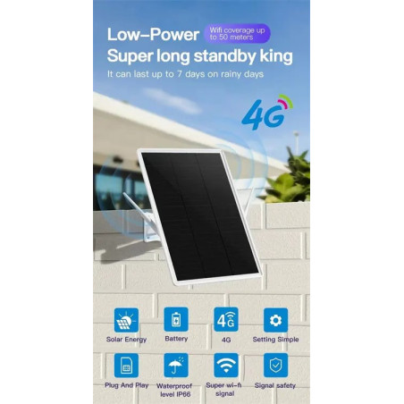 Solárny router Viking R09 4G/solárne napájanie/WiFi až pre 8 zariadení/download - 15Mbps