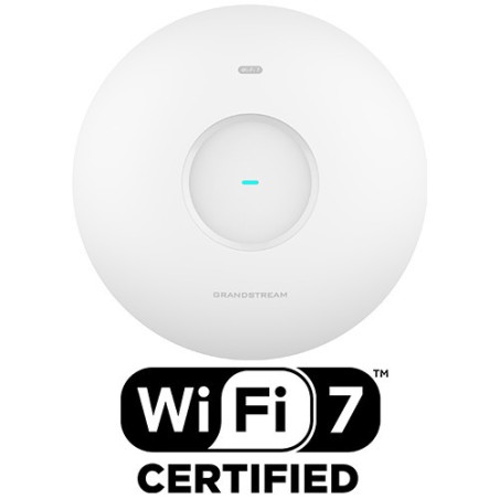 Grandstream GWN7672 AP, Wi-Fi 7 BE11000, 802.11be, 2x2:2 MU-MIMO, MRU, 2x5G Ethernet WAN/LAN,BT