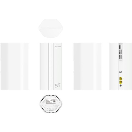 Tenda 5G01 Wi-Fi AX1500 5G NR/4G+ LTE router, 2x GWAN/GLAN, IPV6, Mesh, WPA3, NanoSIM, CZ App