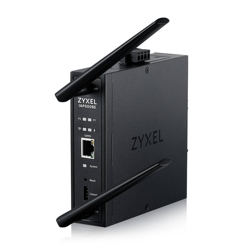 Zyxel IAP500BE, BE5000, Dual Radio 2x2 MU-MIMO, PoE+ (802.3at), DIN Rail Mounted Standalone/Nebula