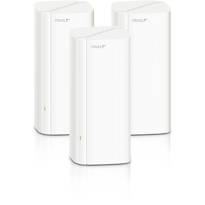 Tenda Nova EE3 Pro (3-pack) WiFi7 BE3600 Mesh Gigabit systém, 9x GLAN/GWAN, WPA3, VPN, CZ app