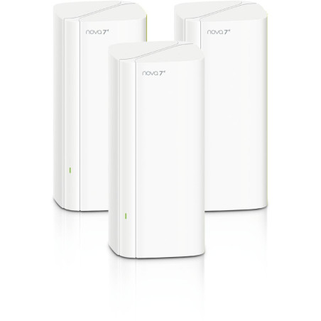 Tenda Nova EE3 Pro (3-pack) WiFi7 BE3600 Mesh Gigabit systém, 9x GLAN/GWAN, WPA3, VPN, CZ app