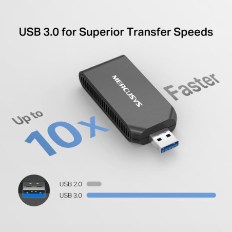 Mercusys MA70XM AX1800 Wi-Fi 6 USB adaptér