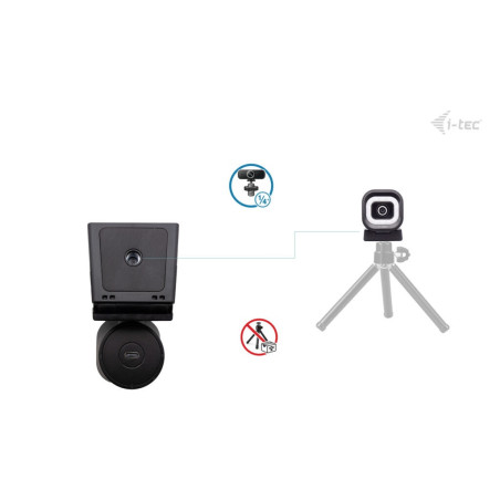 i-tec SOLOMON 700 STREAM 4K Webcam s LED osvetlením