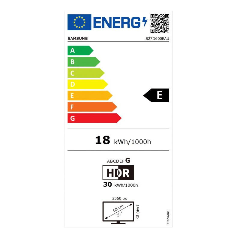Samsung ViewFinity S6/S60D/27"/IPS/QHD/100Hz/5ms/Black/3R