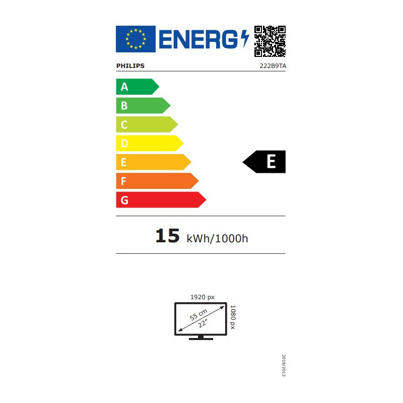 Philips/222B9TA/21,5"/VA/FHD/60Hz/2ms/Black/3R