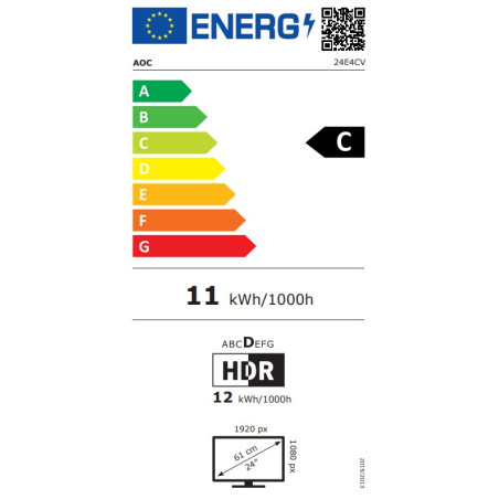 24" LED AOC 24E4CV
