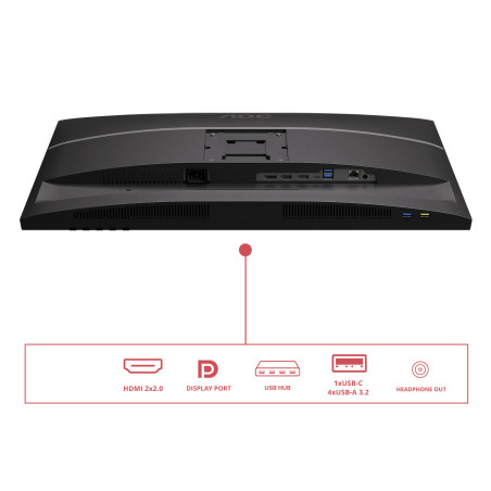 AOC/U27E4CV/27"/IPS/4K UHD/60Hz/4ms/Čierna/5R
