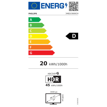 Philips/34B2U3600CH/34"/VA/wQHD/60Hz/4ms/Čierna/5R