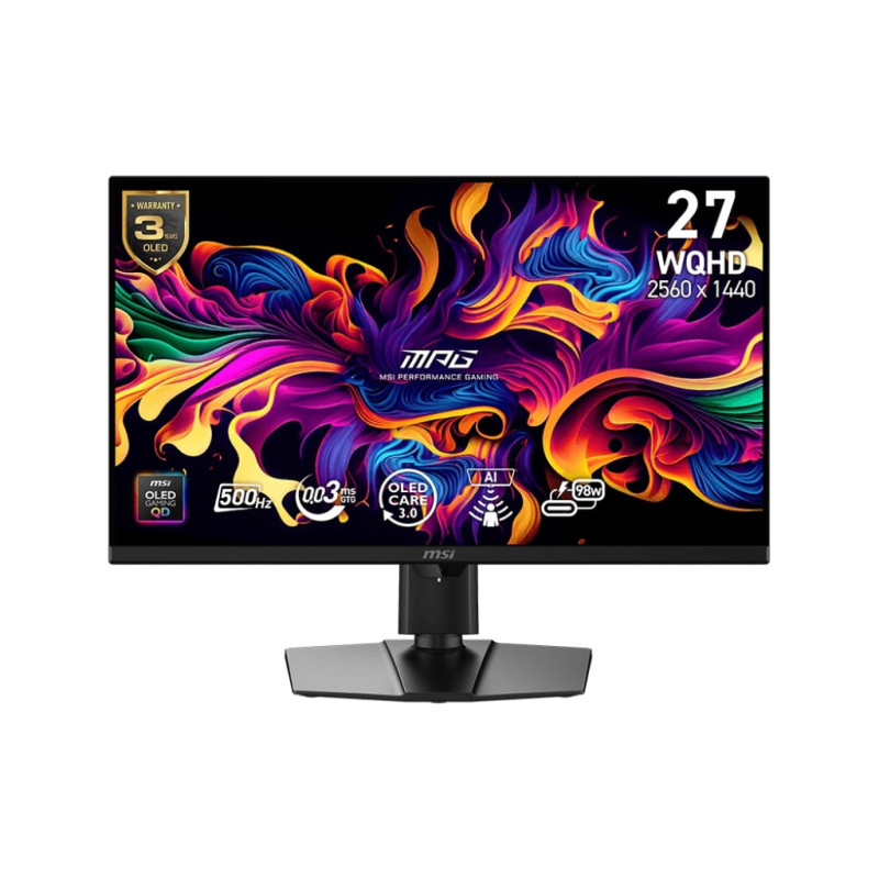 MSI MPG/271QR QD-OLED X50/26,5"/QD-OLED/QHD/500Hz/0,03ms/Čierna/3R