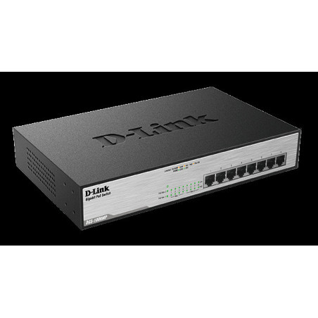 D-Link DGS-1008MP 8x 1000 Desktop Switch, 8PoE port