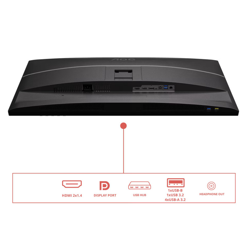 AOC/Q32E4U/31,5"/IPS/QHD/100Hz/4ms/Čierna/5R