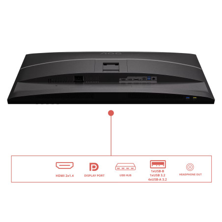 AOC/Q32E4U/31,5"/IPS/QHD/100Hz/4ms/Čierna/5R