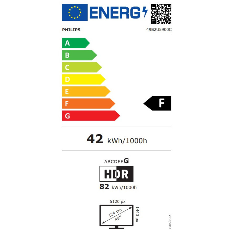 Philips/49B2U5900C/48,8"/VA/DQHD/75Hz/4ms/Čierna/5R