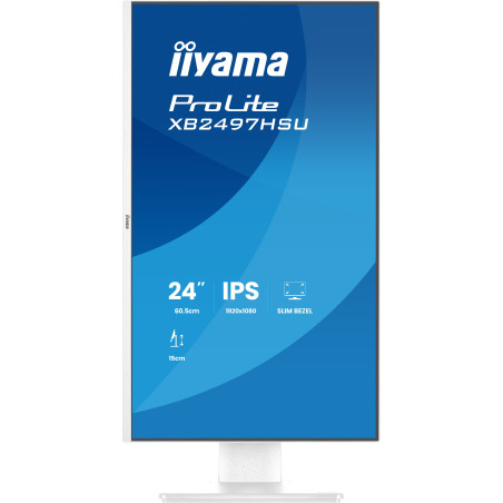 iiyama ProLite/XB2497HSU-W1/23,8"/IPS/FHD/120Hz/4ms/Biela/5R