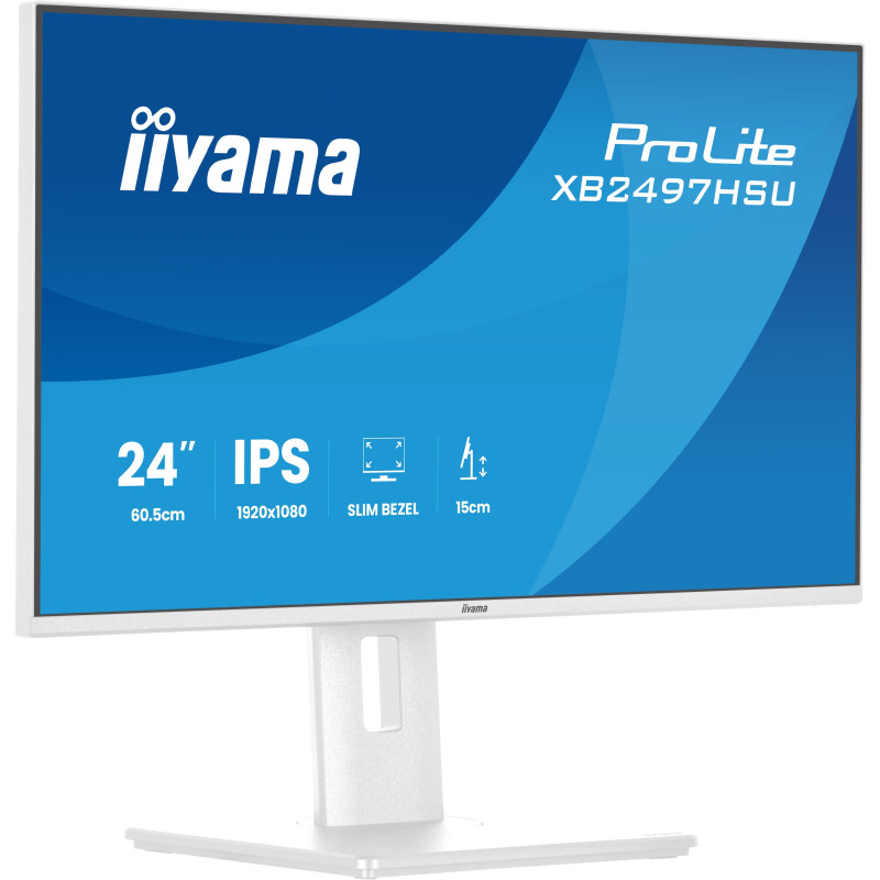 iiyama ProLite/XB2497HSU-W1/23,8"/IPS/FHD/120Hz/4ms/Biela/5R