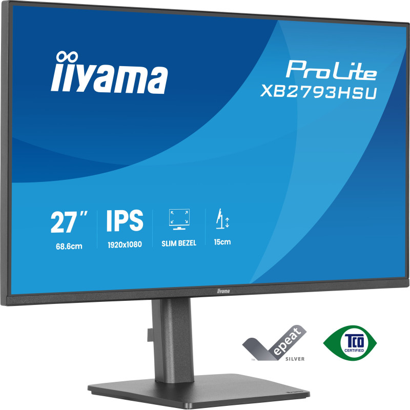 iiyama ProLite/XB2793HSU-B1/27"/IPS/FHD/120Hz/1ms/Čierna/3R