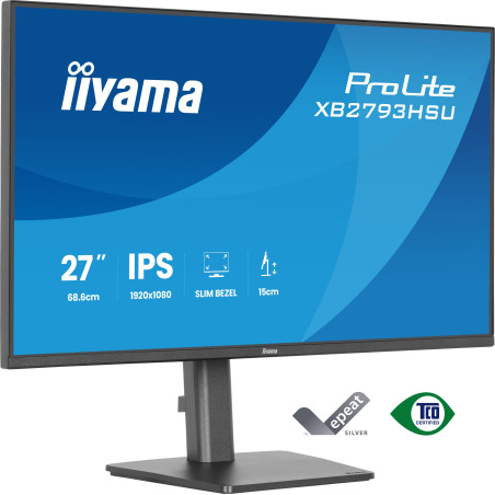 iiyama ProLite/XB2793HSU-B1/27"/IPS/FHD/120Hz/1ms/Čierna/3R
