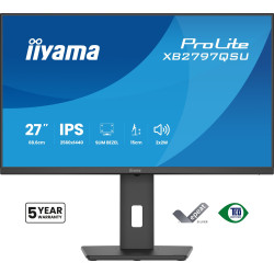 iiyama ProLite/XB2797QSU-B1/27"/IPS/QHD/75Hz/1ms/Čierna/5R