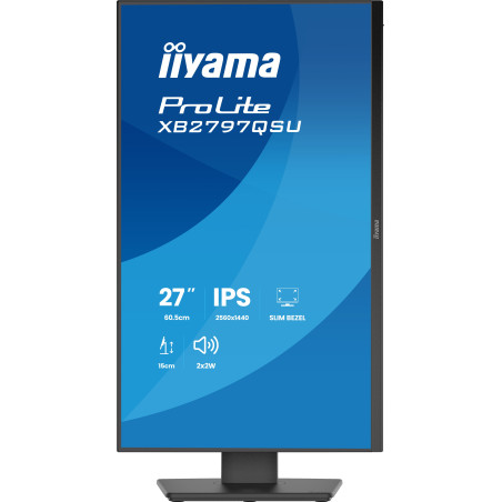 iiyama ProLite/XB2797QSU-B1/27"/IPS/QHD/75Hz/1ms/Čierna/5R