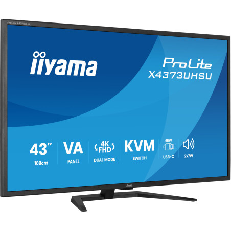 iiyama ProLite/X4373UHSU-B2/42,5"/VA/4K UHD/60Hz/3ms/Čierna/3R
