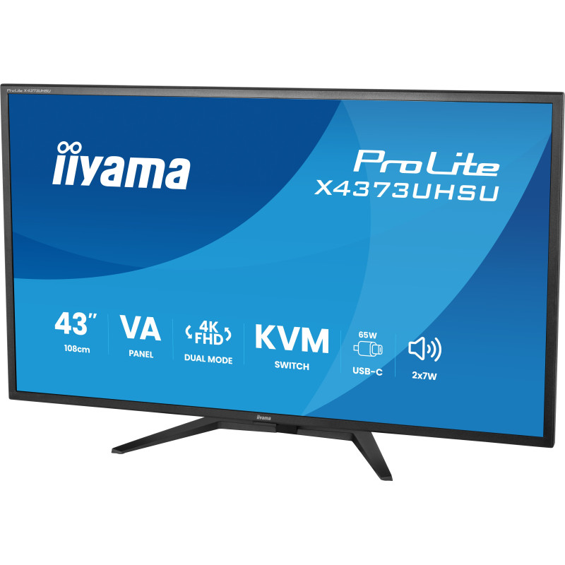 iiyama ProLite/X4373UHSU-B2/42,5"/VA/4K UHD/60Hz/3ms/Čierna/3R