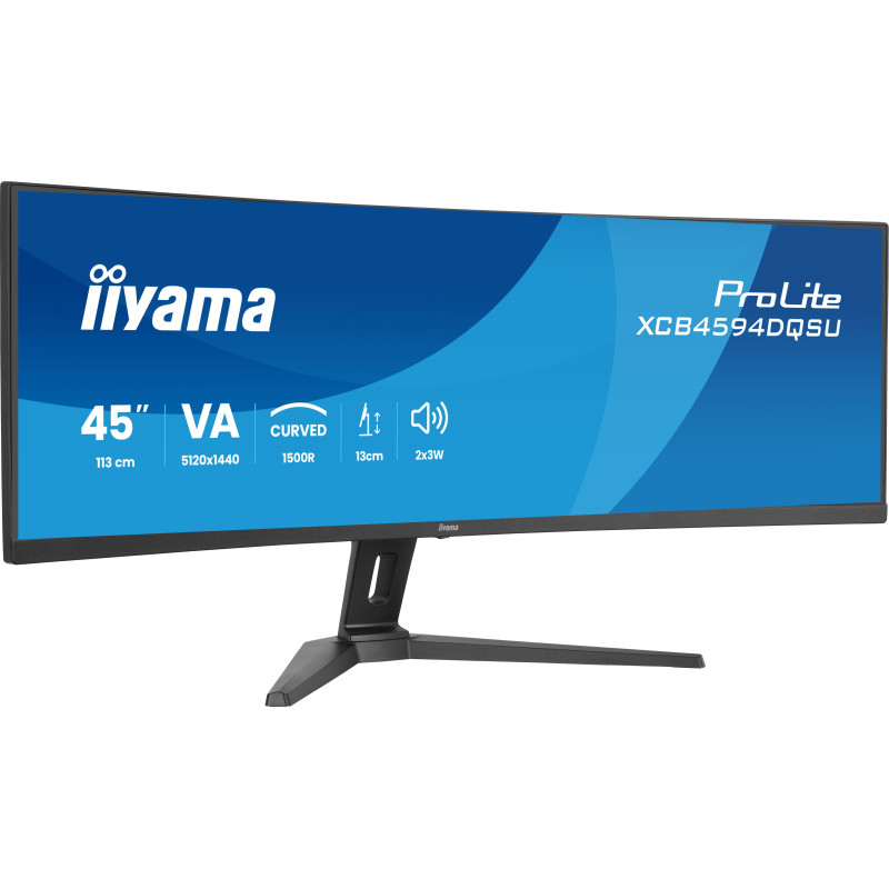 iiyama ProLite/XCB4594DQSU-B1/44,5"/VA/DQHD/75Hz/2ms/Čierna/3R