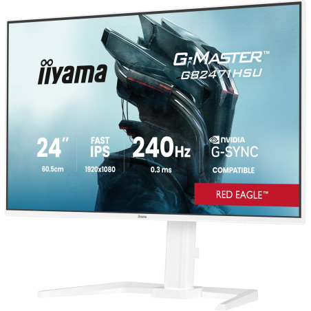 iiyama G-Master/GB2471HSU-W1/23,8"/IPS/FHD/240Hz/0,3ms/Biela/3R