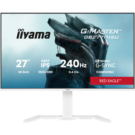 iiyama G-Master/GB2771HSU-W1/27"/IPS/FHD/240Hz/0,4ms/Biela/3R