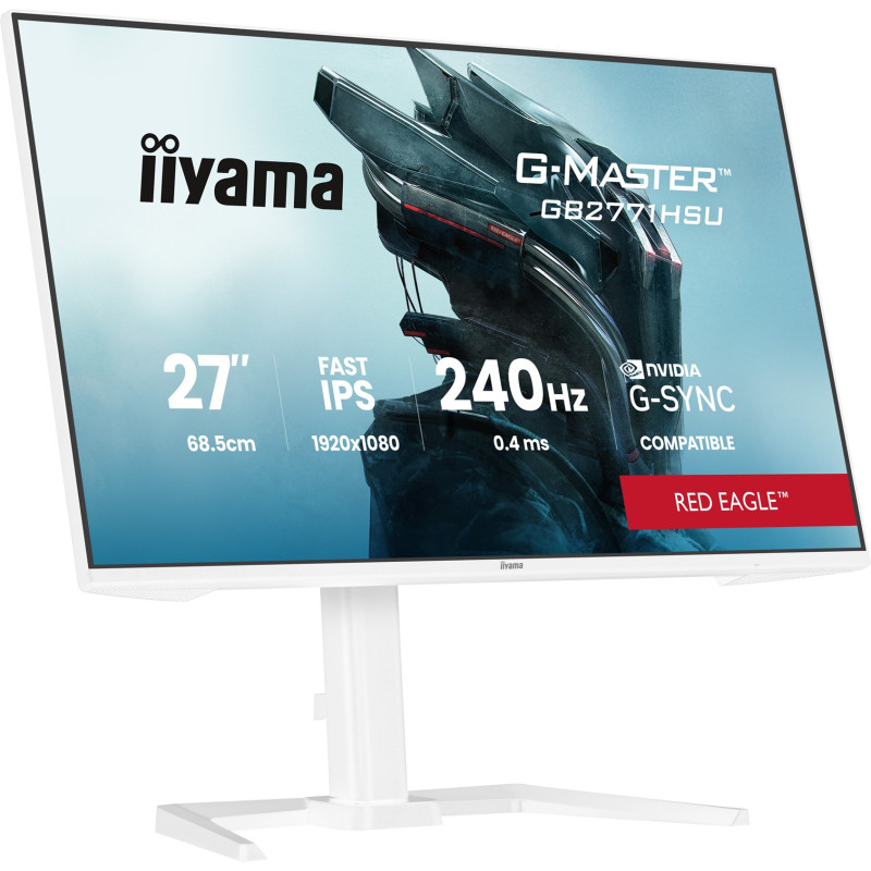 iiyama G-Master/GB2771HSU-W1/27"/IPS/FHD/240Hz/0,4ms/Biela/3R
