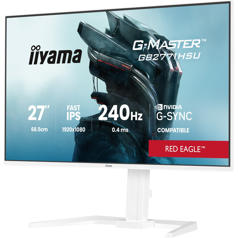iiyama G-Master/GB2771HSU-W1/27"/IPS/FHD/240Hz/0,4ms/Biela/3R