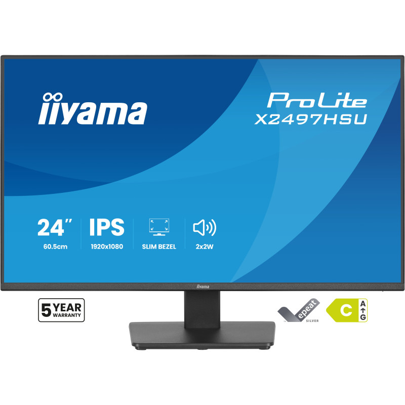iiyama ProLite/X2497HSU-B1/23,8"/IPS/FHD/120Hz/4ms/Čierna/5R