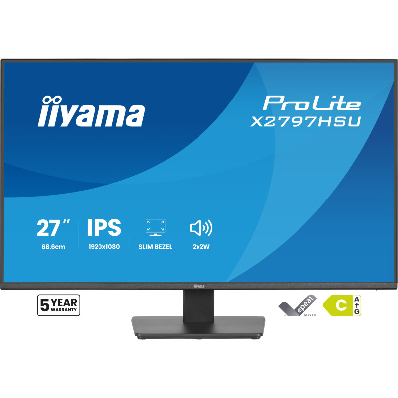 iiyama ProLite/X2797HSU-B1/27"/IPS/FHD/120Hz/4ms/Čierna/5R