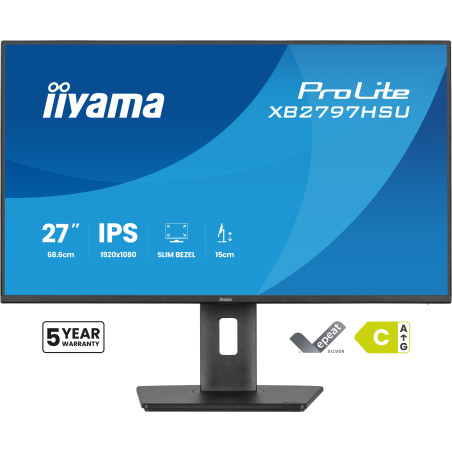 iiyama ProLite/XB2797HSU-B1/27"/IPS/FHD/120Hz/4ms/Čierna/5R