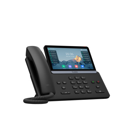Yealink SIP-T77U SIP telefón, PoE, 16 SIP účtov, 7" bar. LCD, GigE, 2x USB